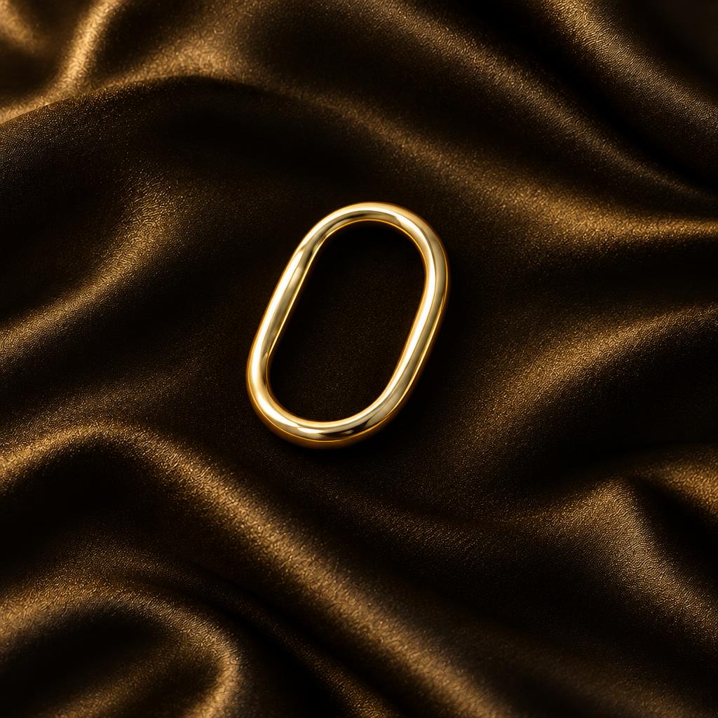 Bague Ovale Or – boucles d'oreilles Dakar