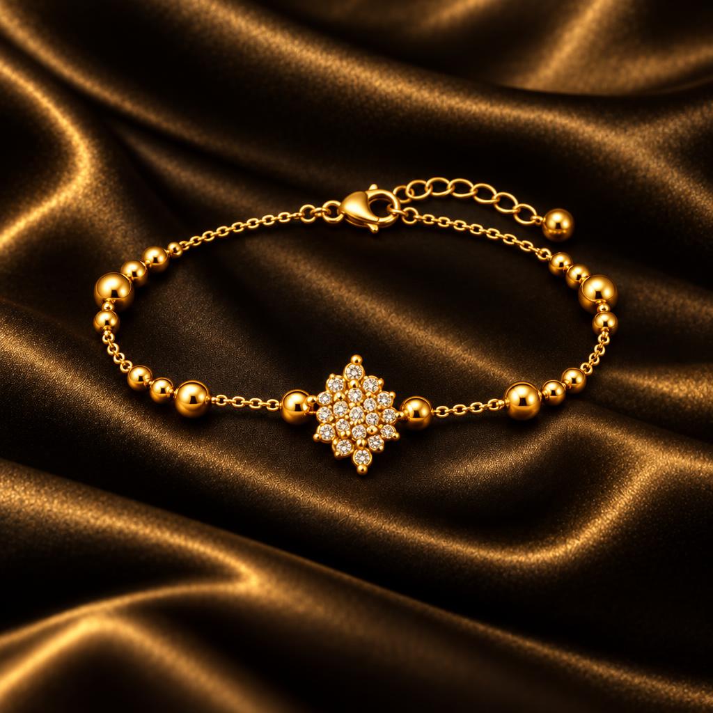 Fétiche Fleur Strass – boucles d'oreilles Dakar