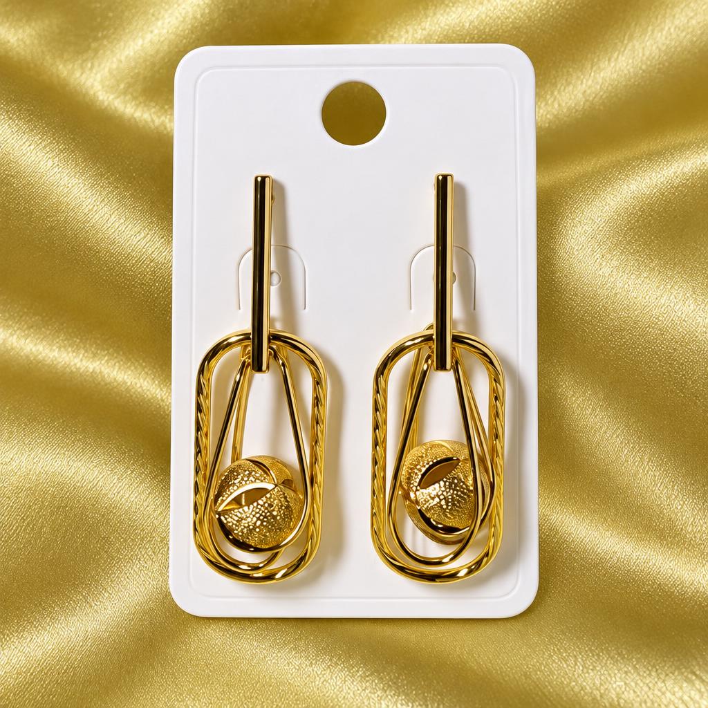 Pendantes Rose Cascade – boucles d'oreilles Dakar